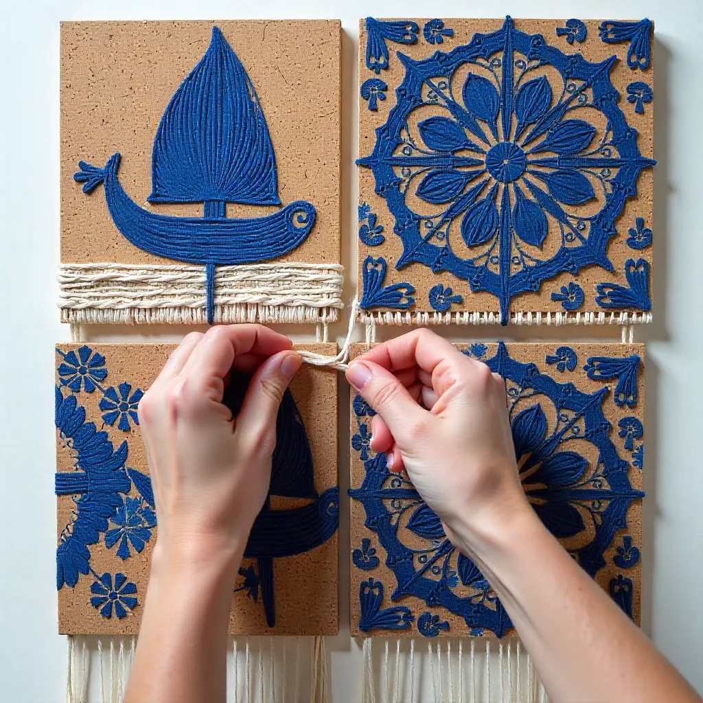 Delft-inspired ceramic patterns